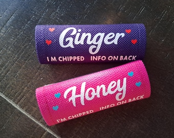 Two Pack Collar ID's Customizable | CANVAS fabric