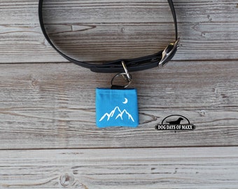 Dog Tag Silencer Pouch with Mountains | CANVAS fabric
