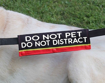 Do Not Pet Leash Wrap: Nervous Dog Gear, Rescue Dog Sleeve