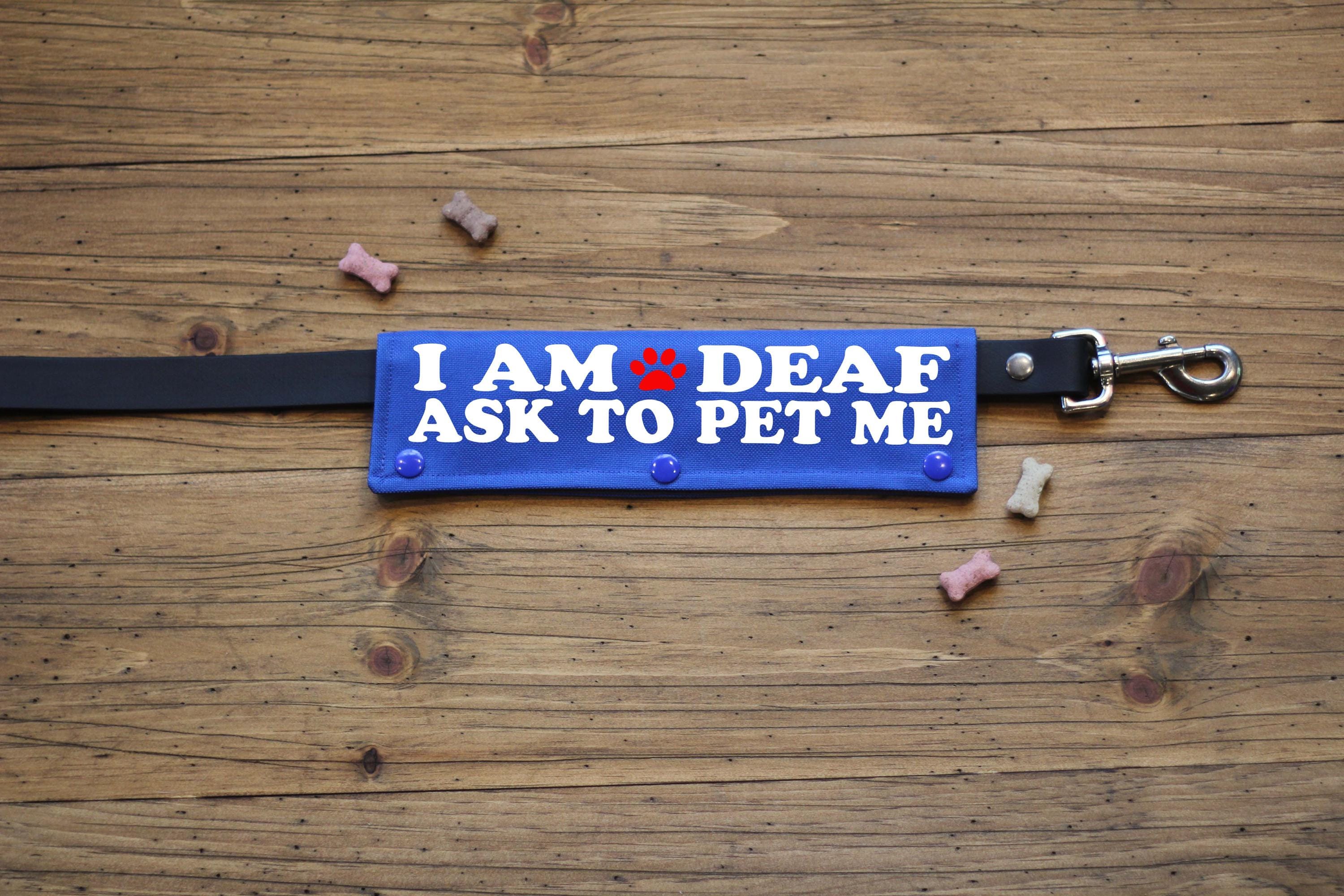 Deaf Dog Leash Wrap Waterproof Canvas