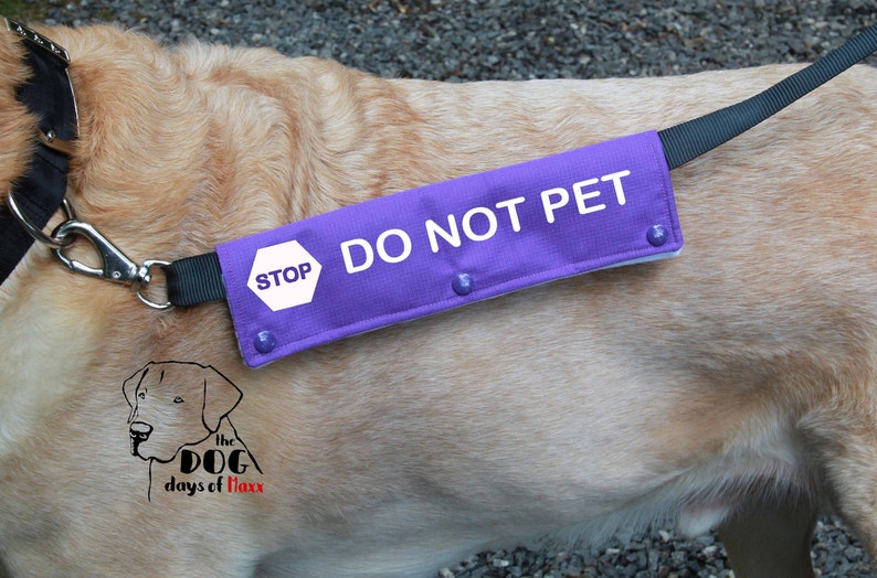 Leash Wrap Leash Sleeve DO NOT PET Service Dog Gear Working Etsy