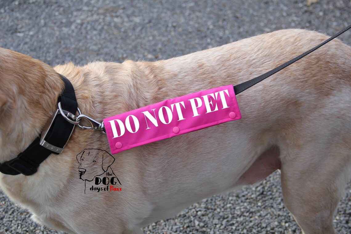 Dog Leash Sleeve DO NOT PET leash wrap 3 Size Options Do Etsy