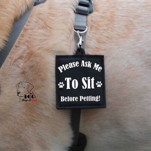 Therapy Dog Hang Tag | CANVAS fabric