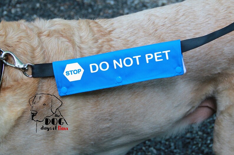 Leash Wrap Leash Sleeve DO NOT PET Service Dog Gear Working Etsy
