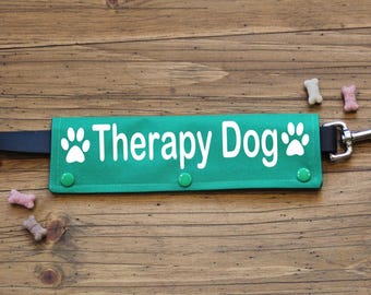 Therapy dog Leash Wraps | CANVAS Wraps