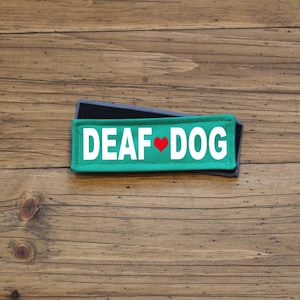 Deaf Dog Hook Patch | CANVAS fabric
