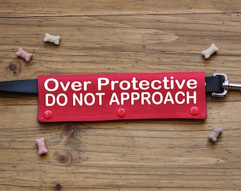 Leash Wrap Over Protective Dogs: Waterproof Canvas Fabric