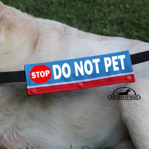 Printed Leash Wraps for Dogs STOP Do Not Pet : Outdoor Fabric