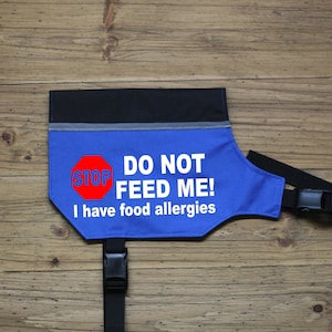 DO NOT FEED Dog Vest:  Canvas Fabric with Reflective Stripe