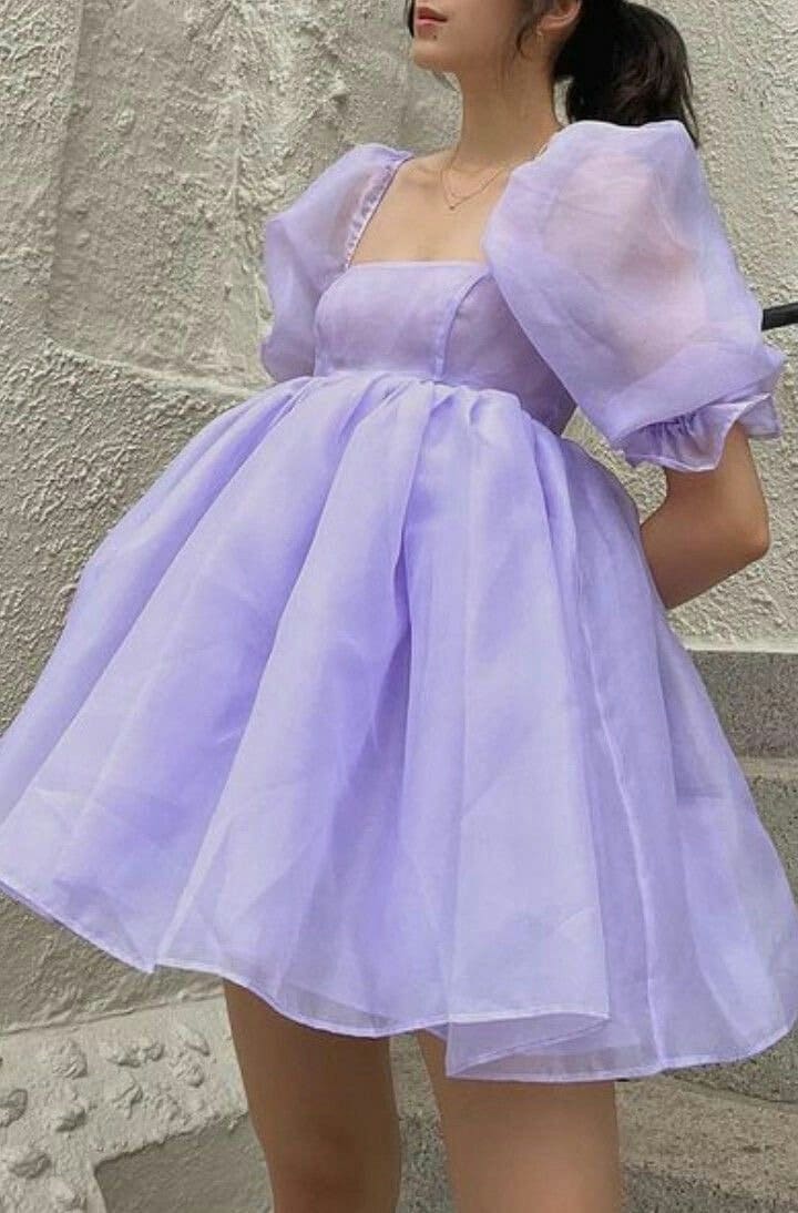 Short Lavender Dress - Etsy