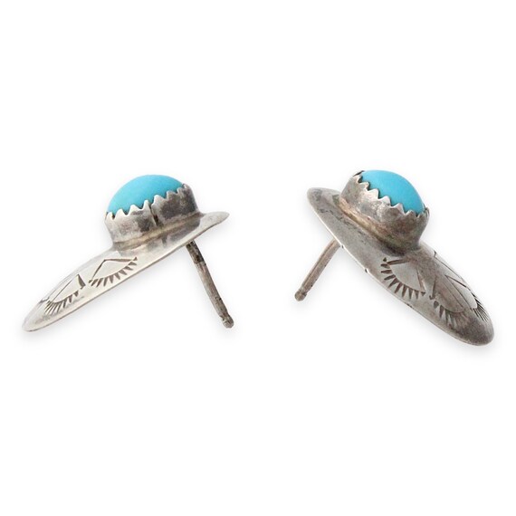 Vintage Native American Turquoise Sterling Silver… - image 2