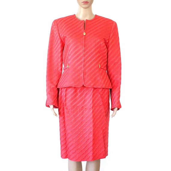 Vintage Christian Dior Jacket & Skirt Suit Set, S… - image 1