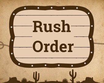 Rush Order- Ships Next Business Day- Priority Production and Shipping Upgrade