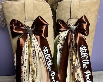 Cowgirl Boot Bow Clips • “Still the Problem” Western Boot Accessory • Country Concert Rodeo Outfit Gift