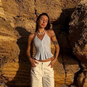 トップス vintage ARMANI JEANS tops ARMANI JEANS Vintage Womens Short Sleeve Shirt 90s Italian