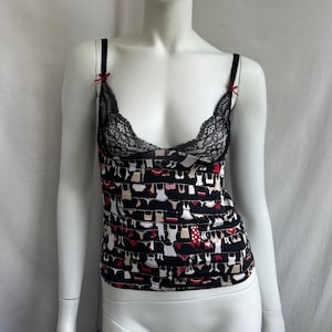y2k vintage MOSCHINO camisole top. slip tank top spaghetti straps