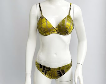 Y2k Vintage La Perla-badpak. Tweedelige bikinitop