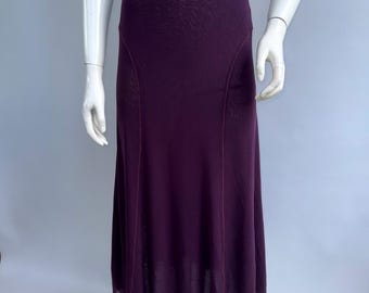 Y2k Vintage Purple Mesh Maxi Skirt Fuzzi, A-Line Skirt