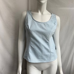 vintage 90s DOLCE GABBANA baby blue tank top