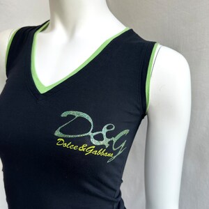 y2k vintage DOLCE GABBANA tank top. D&G logo print top