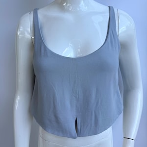 Vintage 90s Emporio Armani Top, Cropped Tie Top