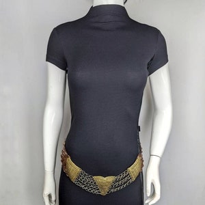 Y2K Vintage GIANFRANCO FERRE Classik Black Dress | Turtleneck dress Size Small