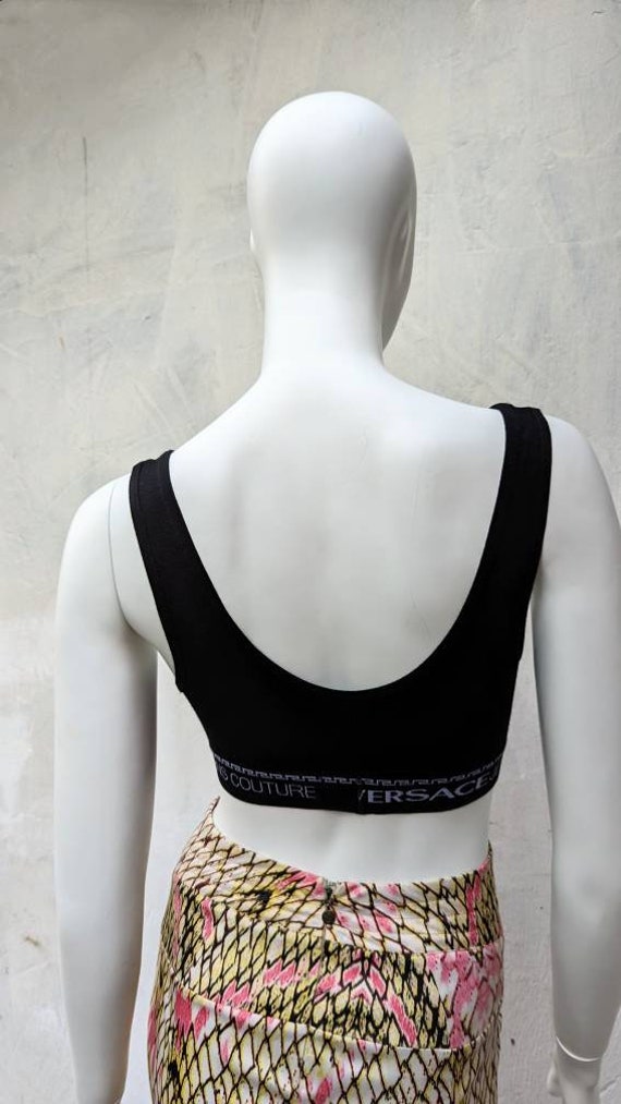 Vintage 90s VERSACE Crop Tank Top  | Versace Jean… - image 4