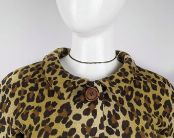 Y2k Vintage MOSCHINO Leopard Set. Wool Skirt and Jacket