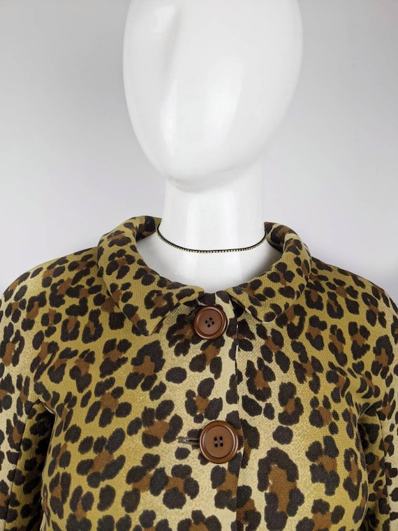 y2k vintage MOSCHINO leopard set. wool skirt and … - image 6