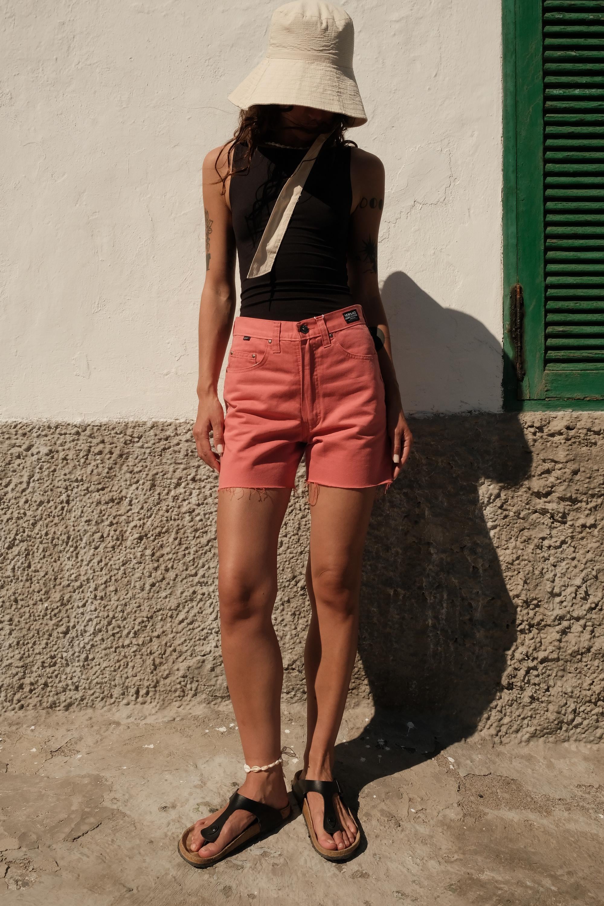 Vintage 90s Denim Shorts Versace Jeans Couture, High Waist Mini