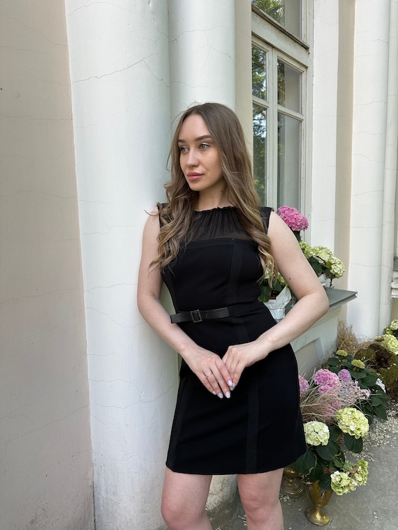 amandla stenberg black dress Alberta Ferretti Beaded Sequin Black Velvet Evening Dress w Mesh – Modig main image 1