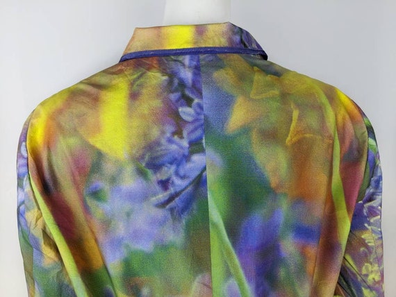 y2k vintage MOSCHINO floral jacket. abstract mult… - image 5