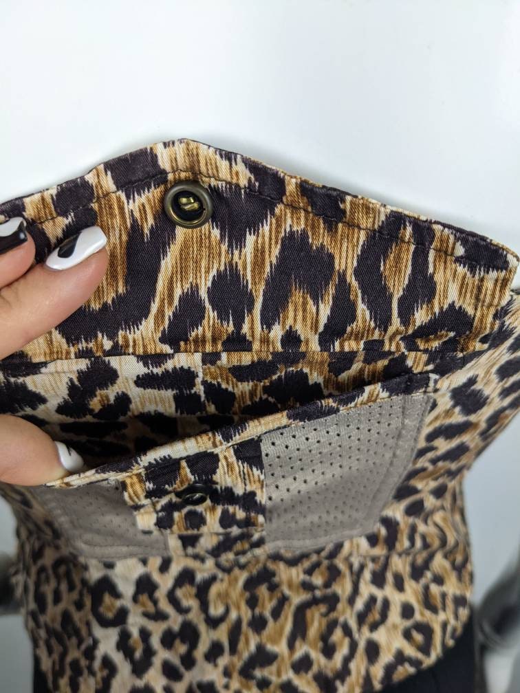 90年代のヴィンテージドルチェ＆ガッバーナのヒョウ柄ビスチェ。D&Gの
