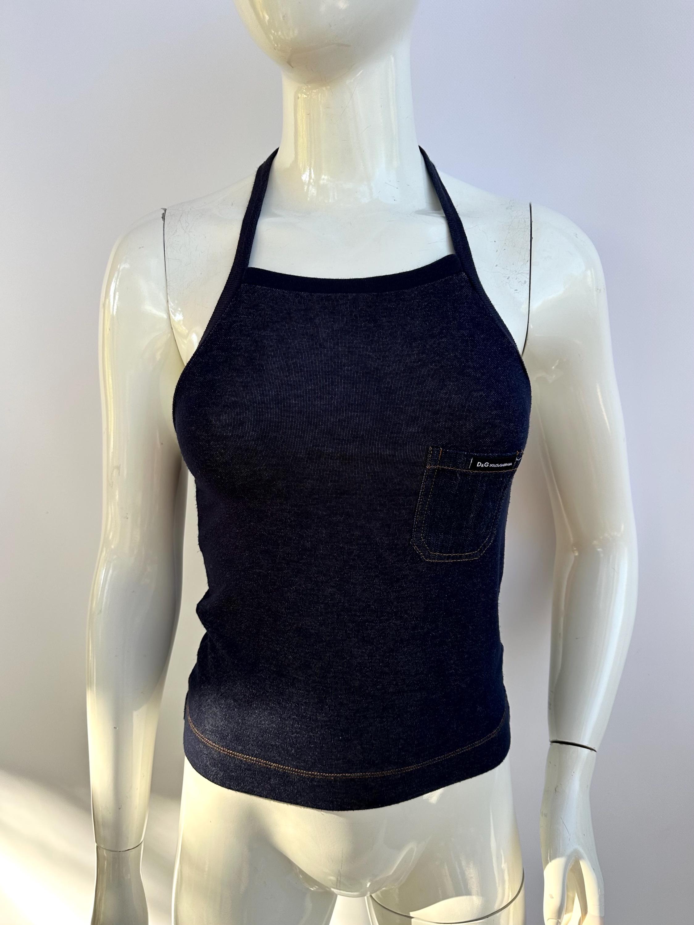 DOLCE & GABBANA タンクトップ ドルガバ y2k Y2k Vintage DOLCE GABBANA Tank Top. D&G Logo Print Top - Etsy