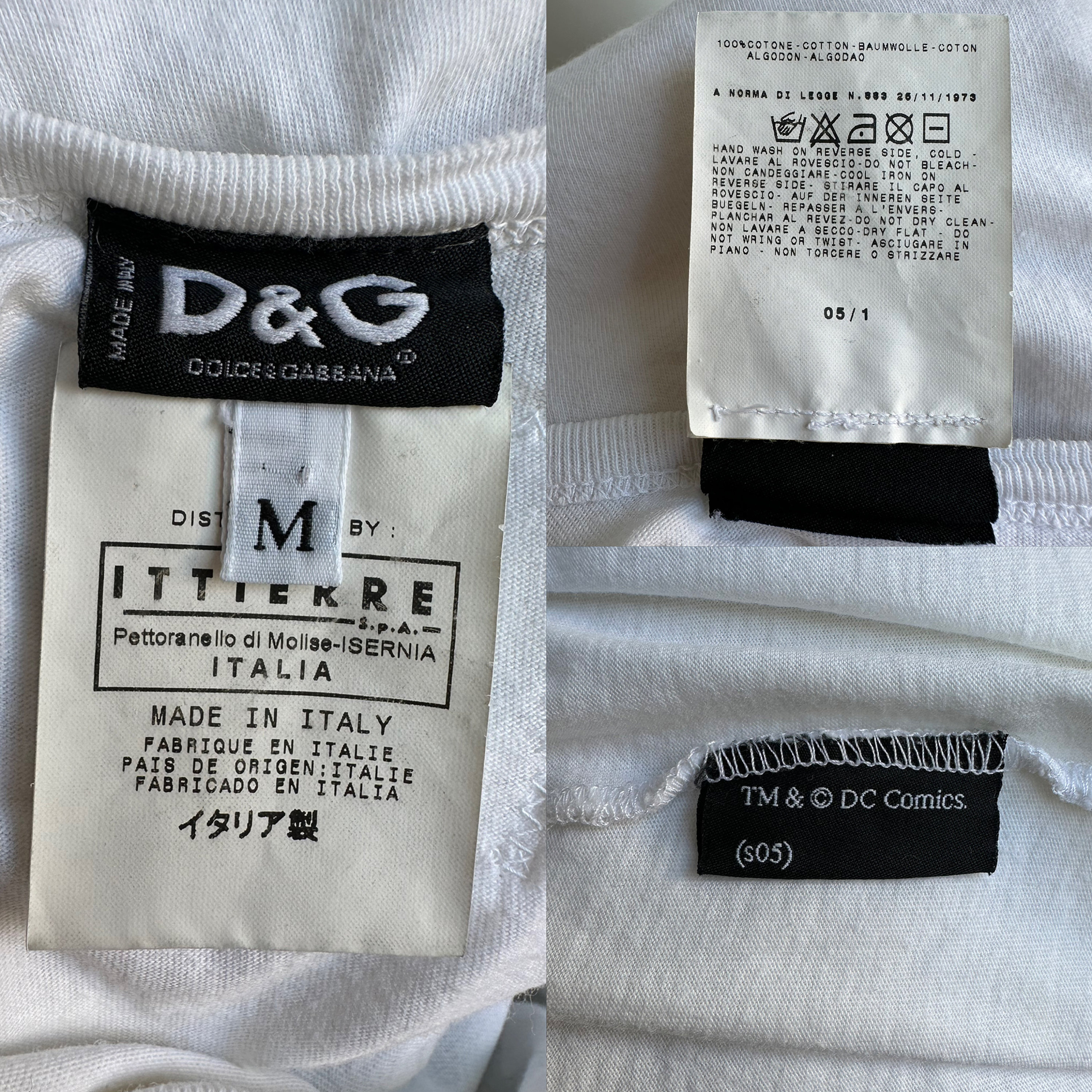 Y2k Vintage DOLCE GABBANA White Tank Top. Batman Print Top