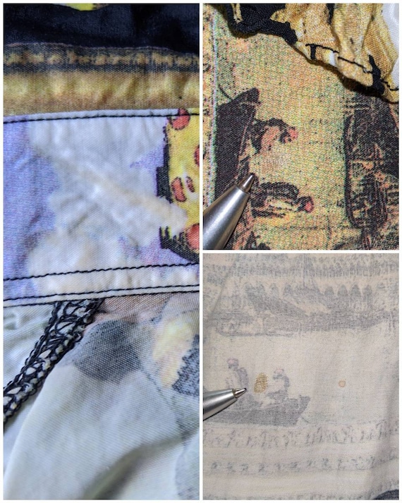 Vintage 90s MOSCHINO Art Blouse. Picture Pablo Picasso, Keith