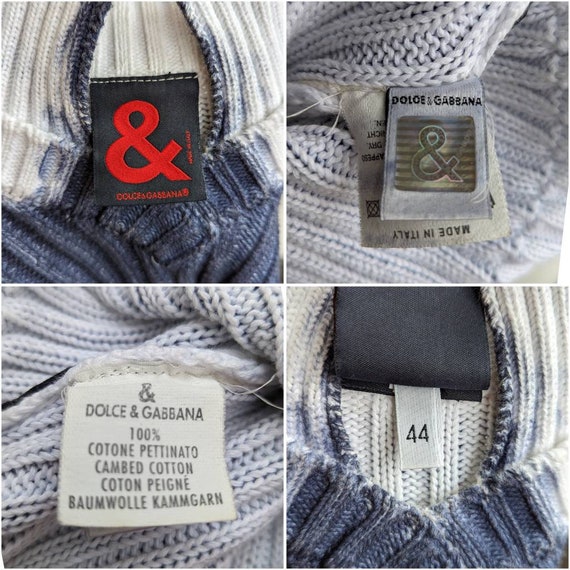 Y2k Vintage DOLCE GABBANA Ribbed Sweater. Tie Dye Knitting Y2k Vintage DOLCE GABBANA Ribbed Sweater. Tie Dye Knitting