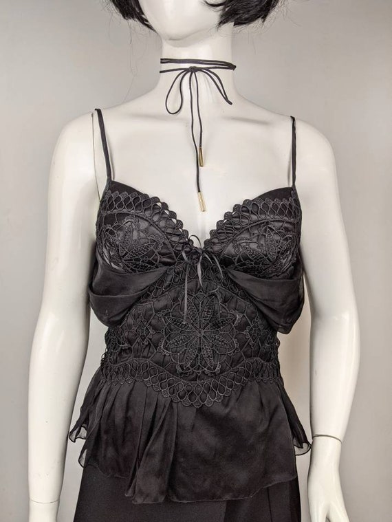 Corset La Perla FRAMES Noir Armé - Tailles 80B & 85B - Neuf Avec étiquettes - Fabriqué En Italie