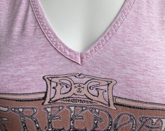 Y2k Vintage DOLCE GABBANA Pink Tank Top. D&G Freedom Top - Etsy