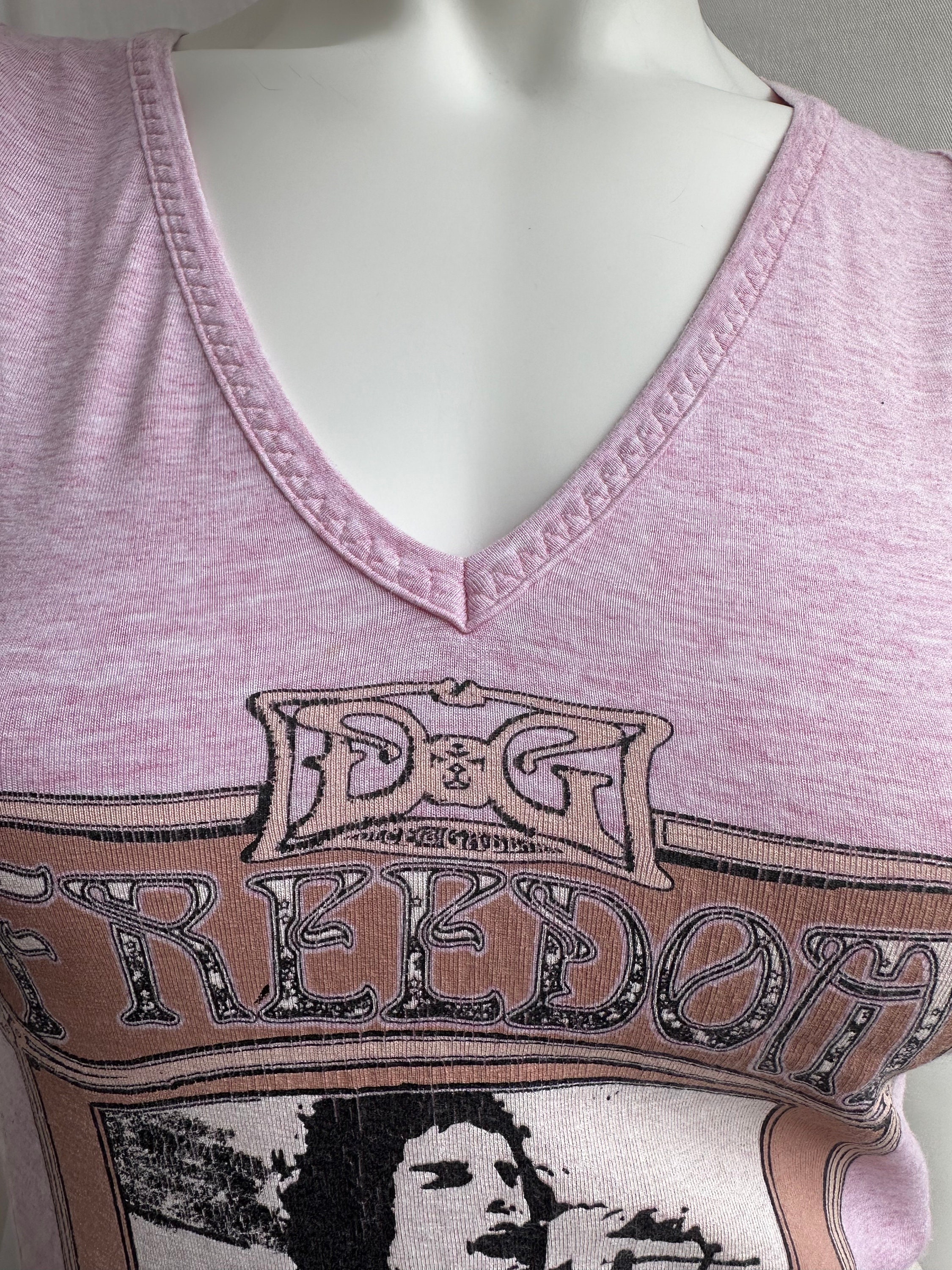 Y2k Vintage DOLCE GABBANA Pink Tank Top. D&G Freedom Top - Etsy