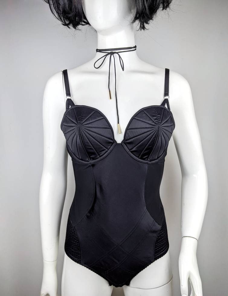 Rare Vintage Iconic Jean Paul Gaultier 90s Junior Satin Black Cone Bra  Dress 44 -  Canada