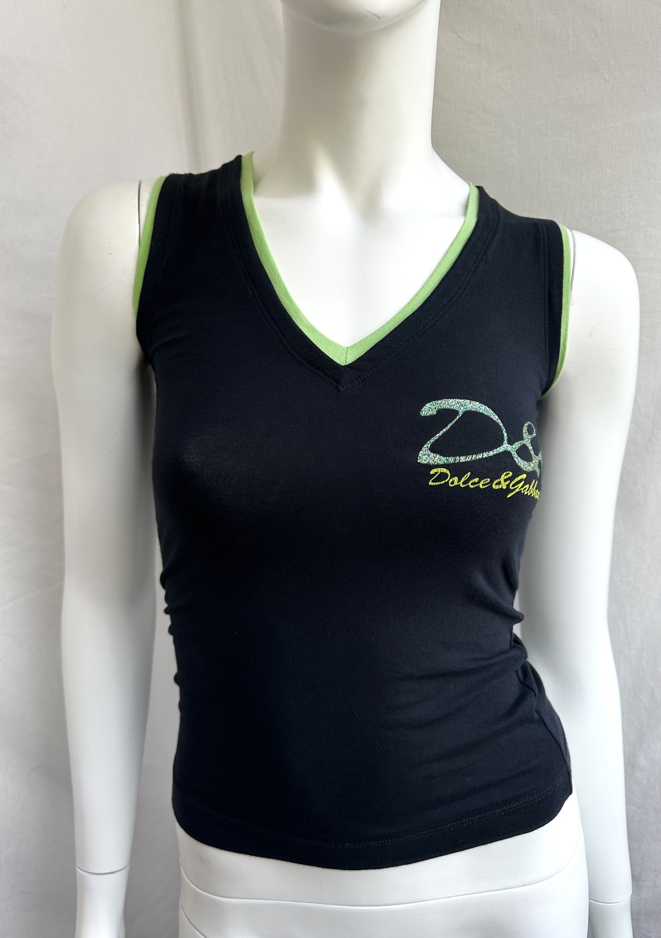 Y2k Vintage DOLCE GABBANA Tank Top. D&G Logo Print Top - Etsy