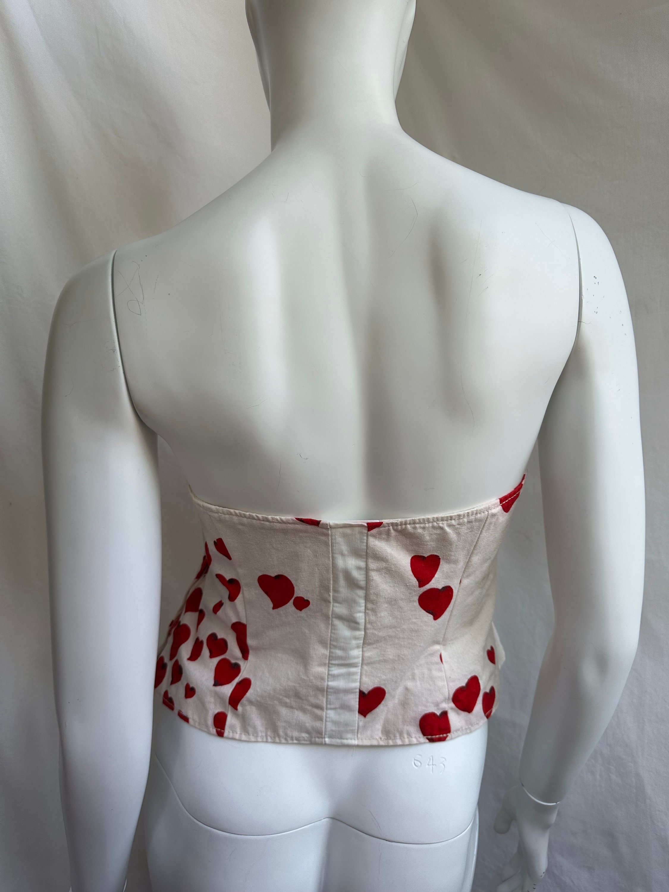 【送料&関税込】Moschino Top Bustier Sexy Vintage Moschino Cheap And Chic Ivory Lace Corset