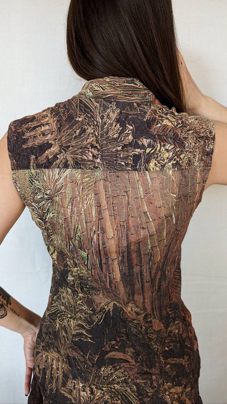 Vintage 90s DOLCE GABBANA Shirt. D&G Overprint Camouflage Button 
