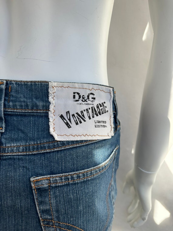 vintage 90s DOLCE GABBANA denim mini skirt - image 6