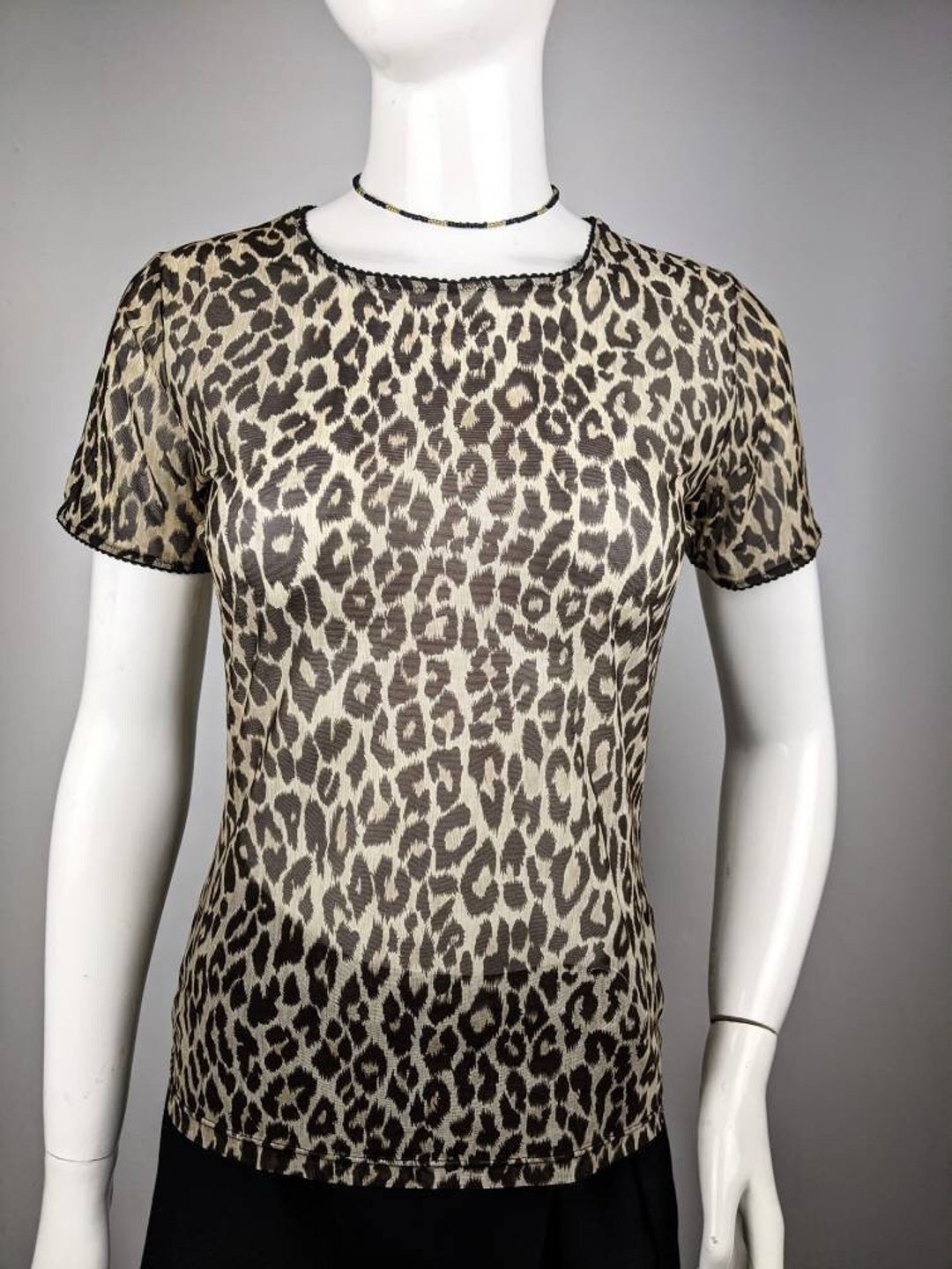 Tシャツ・カットソー Dolce & Gabbana LOOK 22 SIL LEOPARD PRINT Silk shirt with leopard print in Print for Men