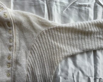 Maison de Dolce. glow knit silver ドルチェ Y2k Vintage Dolce Gabbana White Knitted Top, Turtleneck Mohair