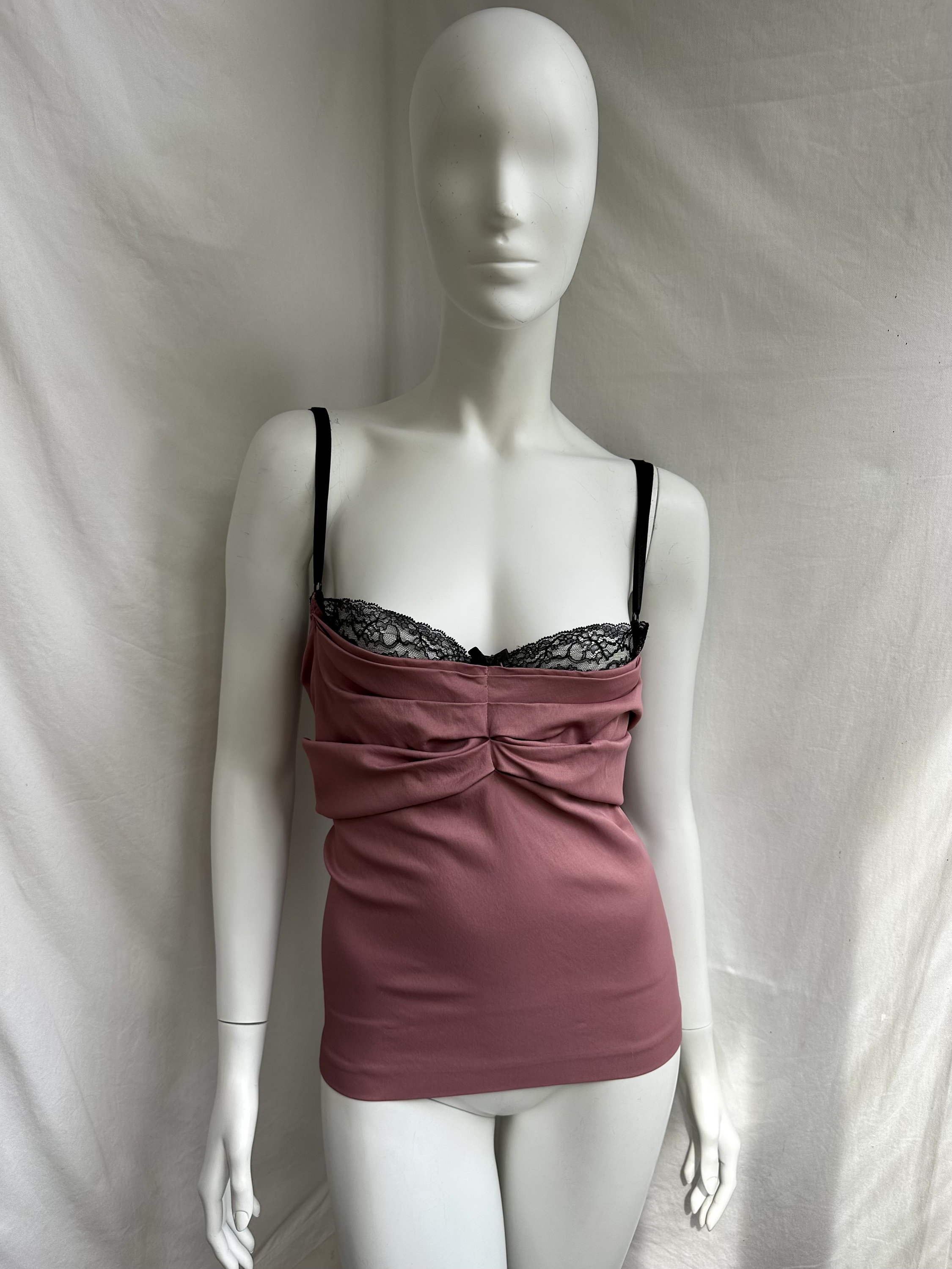Y2k Vintage DOLCE GABBANA Dusty Rose Corset. Ruched Bustier - Etsy
