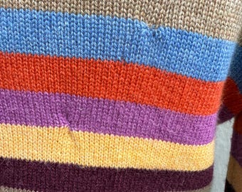 Y2k Vintage Dolce Gabbana Striped Sweater, D&G Knit Multicolor off