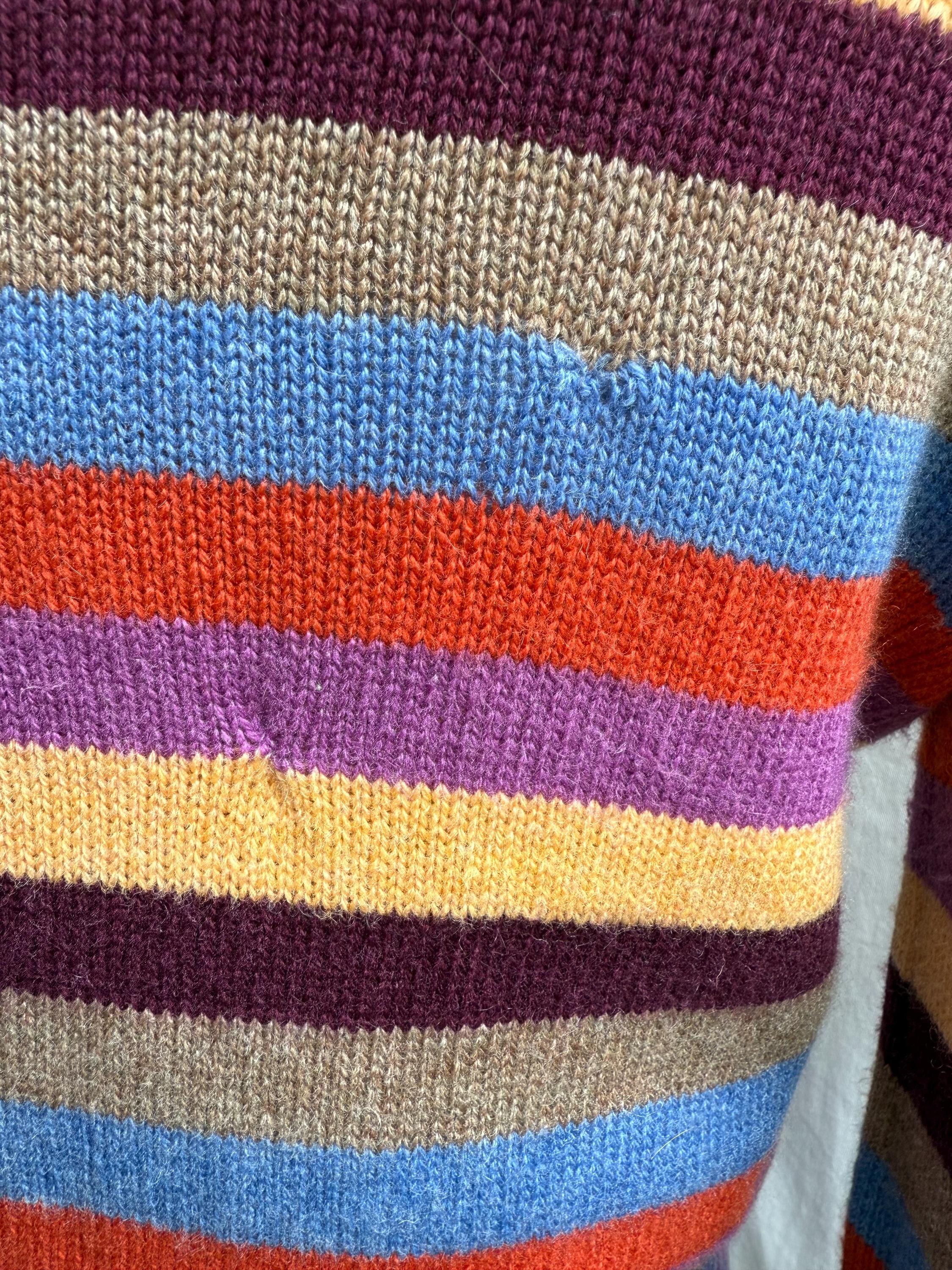 00s d&g dolce&gabbana stripe knit ストライプ Y2k Vintage Dolce Gabbana Striped Sweater, D&G Knit Multicolor off